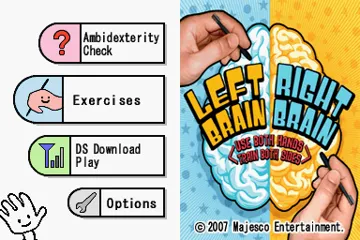 Left Brain, Right Brain - Use Both Hands, Train Both Sides (USA) screen shot title